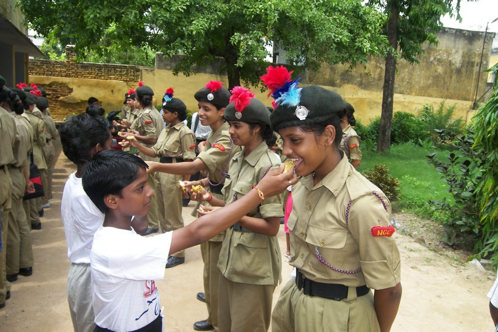 Rakshabandhan celebrated with NCC Cadet and foster children of organisation.