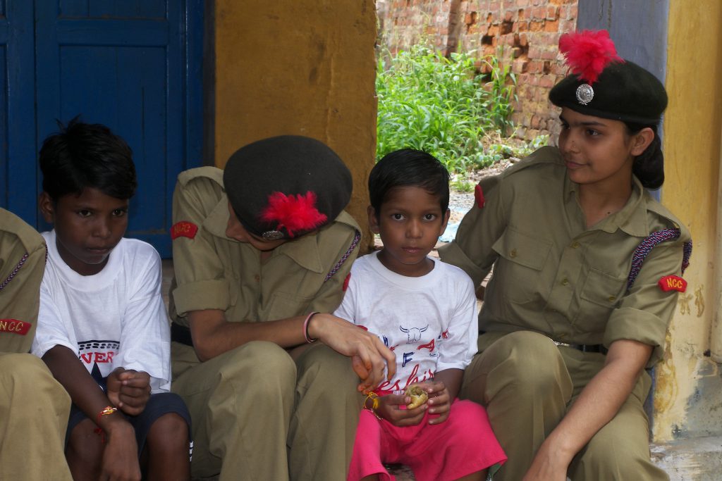 Rakshabandhan celebrated with NCC Cadet and foster children of organisation.