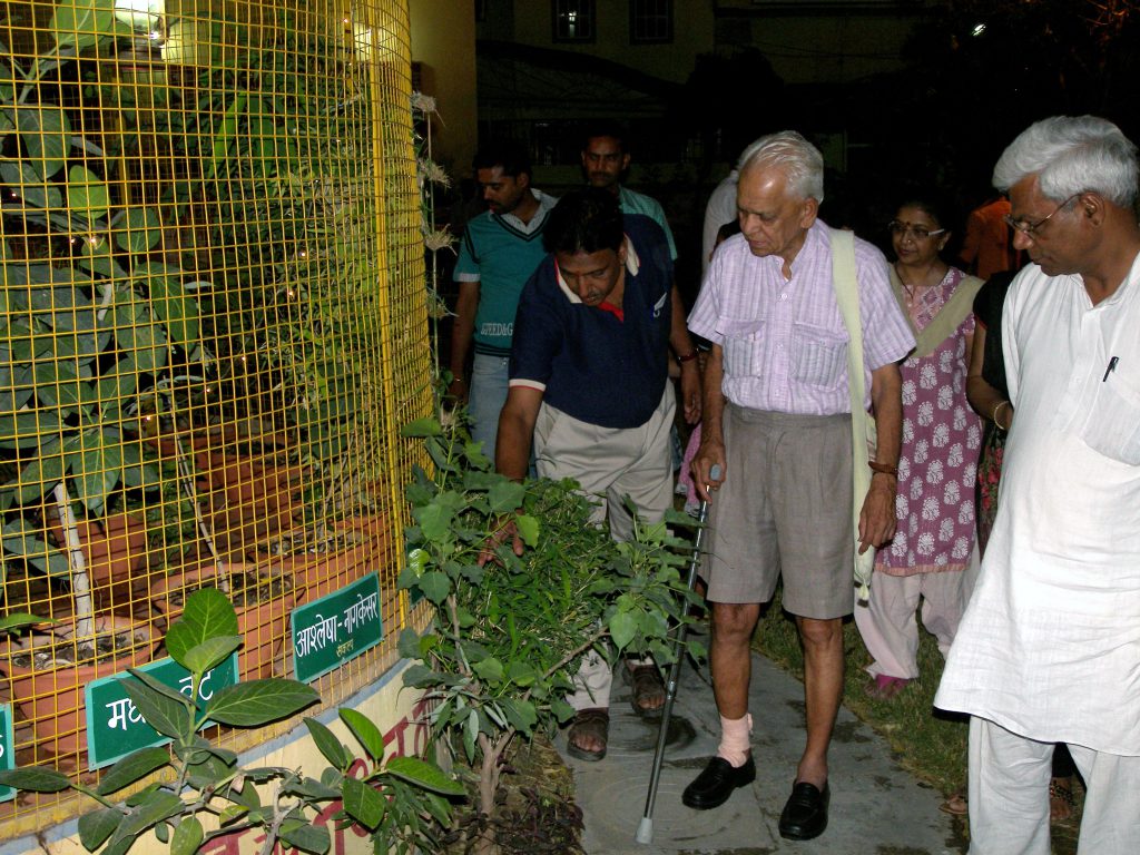 Mr. Subba Rao (Thinker ) visiting Nav Grah Nakshatra Vtika with Mr. A.K Jain.