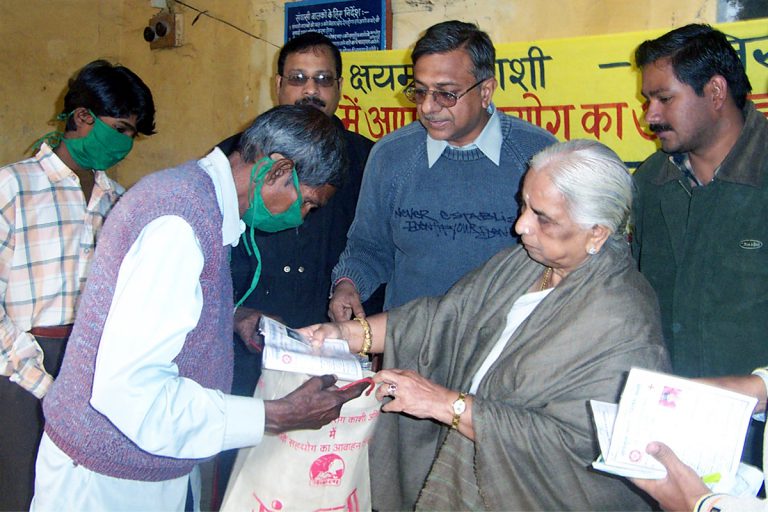 Padambhushan Girja Devi JI in our TB. Camp.