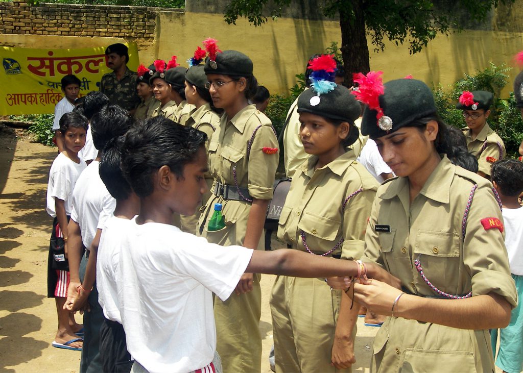 Rakshabandhan celebrated with NCC Cadet and foster children of organisation.