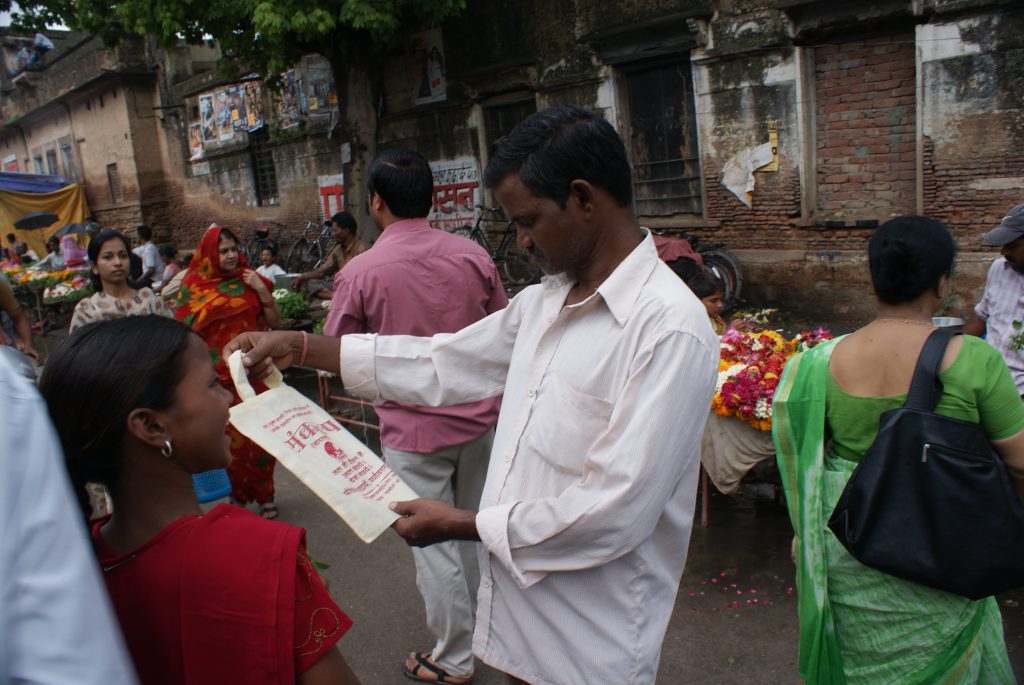 Cloth Bag Distribution at Rathyatra Fair.