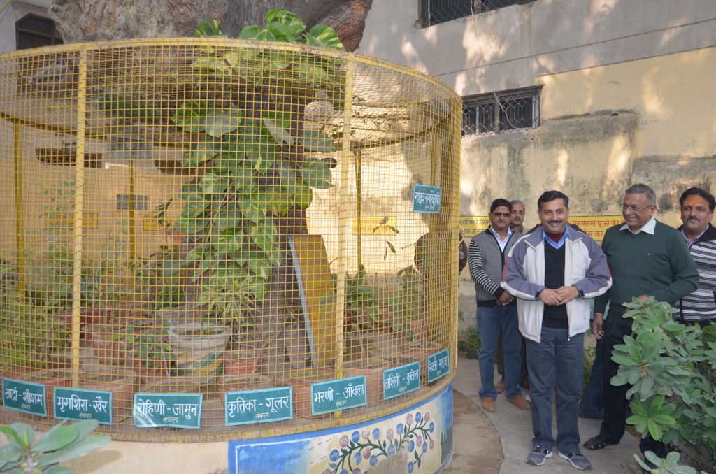 Mr. Hari Prashad Shahi (Nagar Ayuct)visiting Nav Grah Nakshatra Vtika with Mr. A.K Jain.