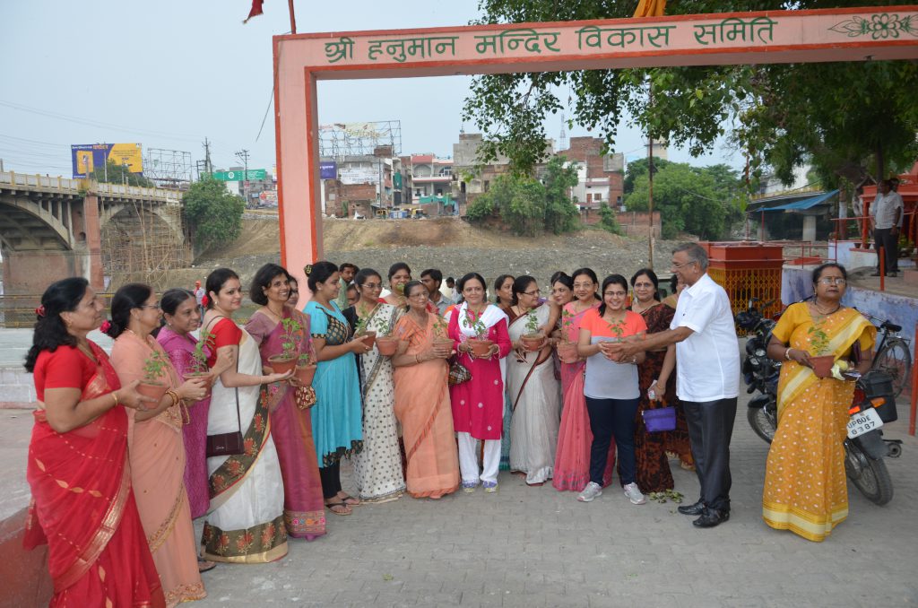 Taking Oath for cleaning of river .