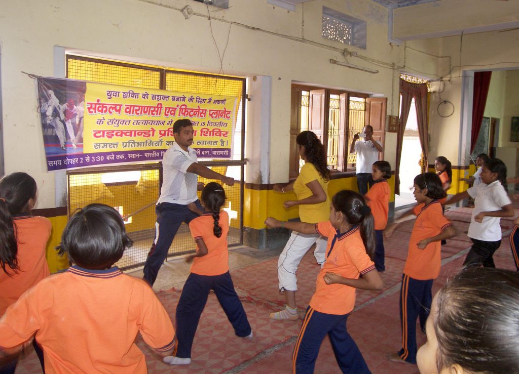 Training of Martial Art among Student of School.