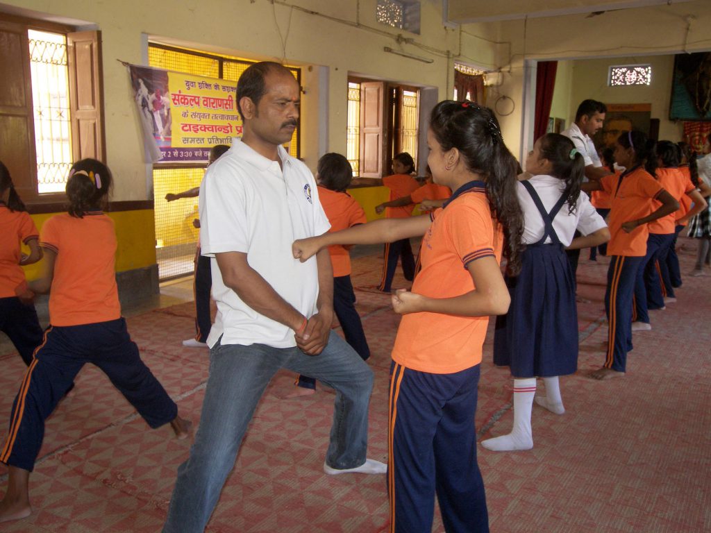 Training of Martial Art among Student of School.