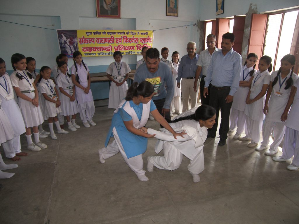 Training of Martial Art among Deaf & Dumb Girl.