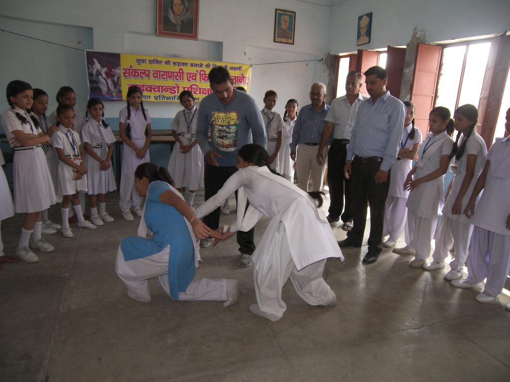 Training of Martial Art among Deaf & Dumb Girl.