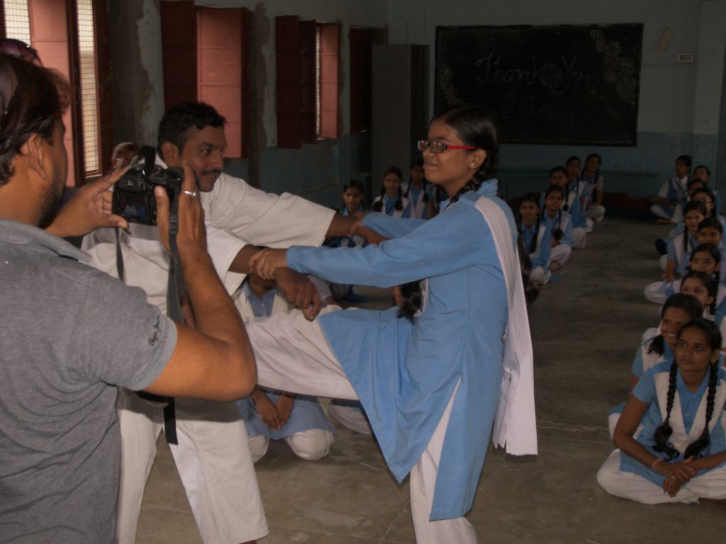 Training of Martial Art among Deaf & Dumb Girl.