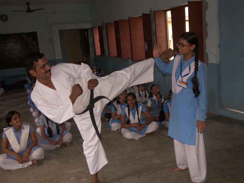 Training of Martial Art among Deaf & Dumb Girl.