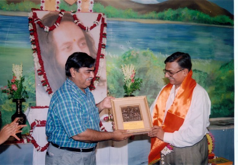 Mr.Anil Kumar honored by Art Of Living For his Excellence  in  Social Work.