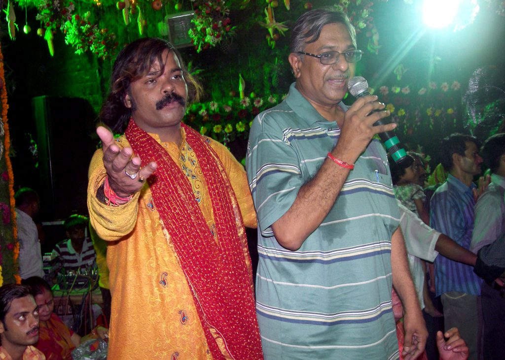 Bhajan Sandhya organised by Sankalp  with Mr. Jay Pandey (Bhajan Singer )at Batuk Bhairav Shringar (Jal Vihar).